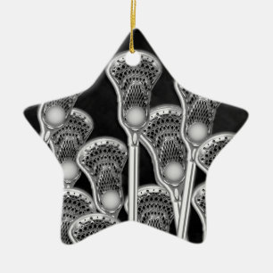 Lacrosse Weihnachten Keramik Ornament