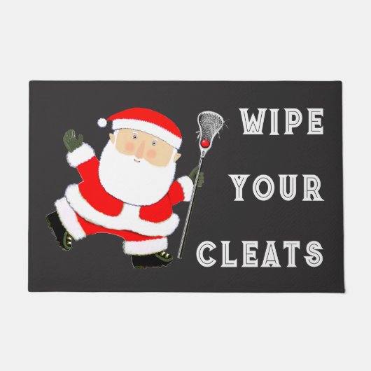 Lacrosse Weihnachtsfeiertag Fußmatte (Vorderseite)