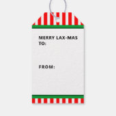 Lacrosse Weihnachtsfeiertag Geschenkanhänger (Rückseite)