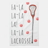 Lacrosse Weihnachtsfeiertag Geschirrtuch (Vertikal)