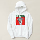 Lacrosse Weihnachtsfeiertag Hoodie (Design vorne)