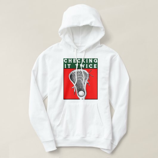 Lacrosse Weihnachtsfeiertag Hoodie (Design vorne)
