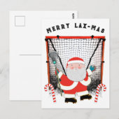Lacrosse Weihnachtsfeiertag Postkarte (Vorne/Hinten)