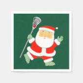 Lacrosse Weihnachtsfeiertag Serviette (Vorderseite)