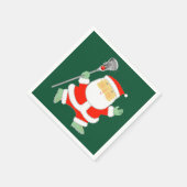 Lacrosse Weihnachtsfeiertag Serviette (Ecke)