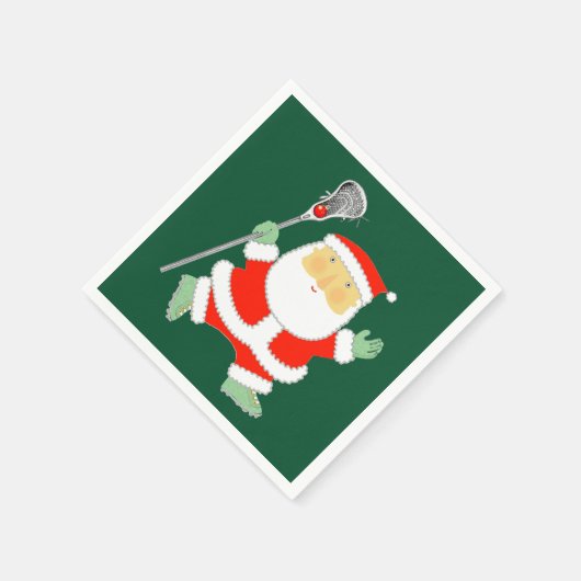 Lacrosse Weihnachtsfeiertag Serviette (Ecke)