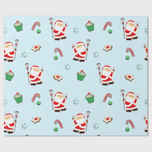 Lacrosse Weihnachtsgeschenk Geschenkpapier (Flach)
