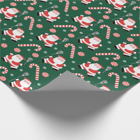 Lacrosse Weihnachtsgeschenk Geschenkpapier (Ecke)