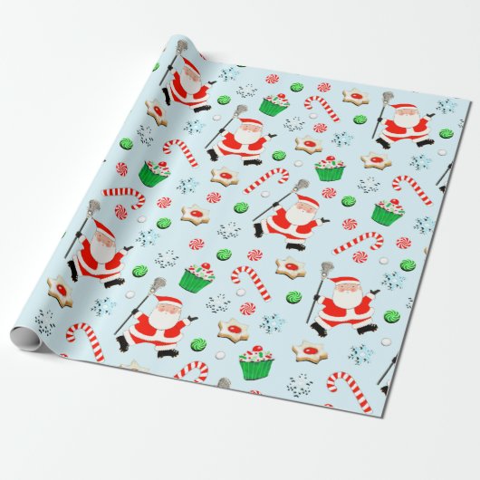 Lacrosse Weihnachtsgeschenk Geschenkpapier (Ungerollt)