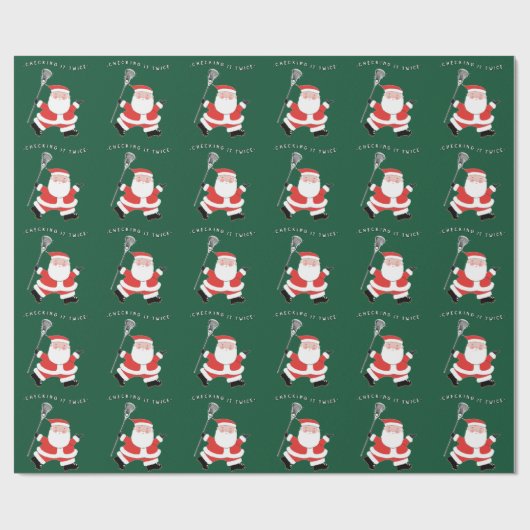 Lacrosse Weihnachtsgeschenk Geschenkpapier (Flach)