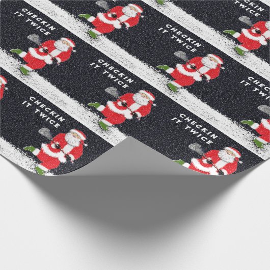 Lacrosse Weihnachtsgeschenk Geschenkpapier (Ecke)