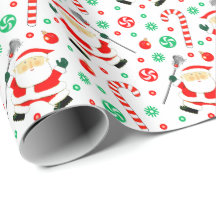Lacrosse-Weihnachtsgeschenk-Verpackungspapier