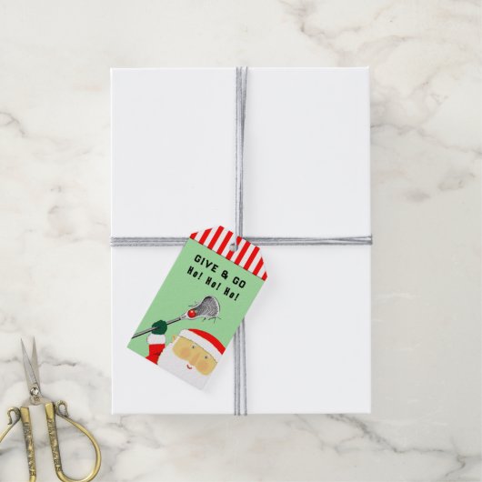 Lacrosse Weihnachtsgeschenke Tags Geschenkanhänger (Mit Garn)