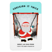 Lacrosse Weihnachtsgeschenkkarten Magnet (Vertikal)