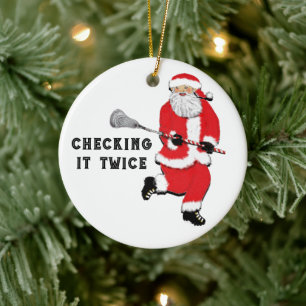 Lacrosse-Weihnachtskollektion Keramik Ornament