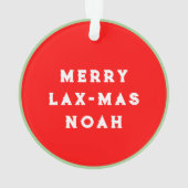 Lacrosse-Weihnachtskollektion Ornament (Rückseite)