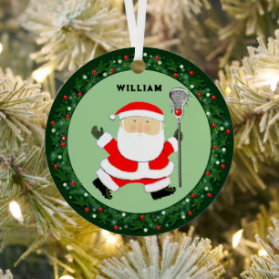 Lacrosse-Weihnachtskollektion Ornament Aus Metall
