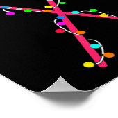 Lacrosse Weihnachtsmannmütze Weihnachtsbeleuchtung Poster (Ecke)