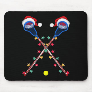 Lacrosse Weihnachtsmannmütze Weihnachtslicht Light Mousepad