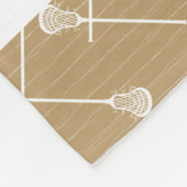 Lacrosse White Sticks Gemustert Fleecedecke (Ecke)