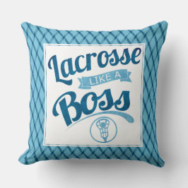 Lacrosse wie ein blaues Boss-Kissen Kissen