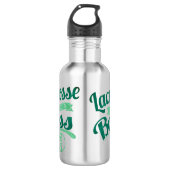 Lacrosse wie ein Boss Edelstahlflasche (Vorderseite)