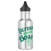 Lacrosse wie ein Boss Edelstahlflasche (Links)