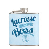 Lacrosse wie ein Boss Flachmann (Vorderseite)