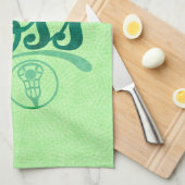 Lacrosse wie ein Boss Geschirrtuch (Viertel Falte)