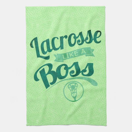 Lacrosse wie ein Boss Geschirrtuch (Vertikal)