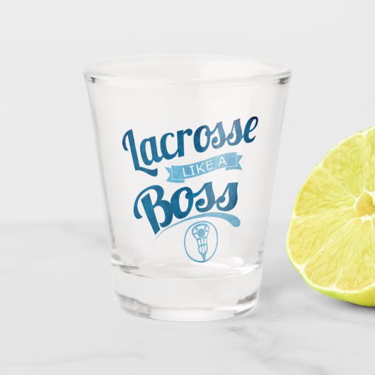 Lacrosse wie ein Boss, Lax Schnapsglas (Vorderseite)