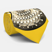 Lacrosse Yellow Gold Neck Tie Krawatte (Gerollt)