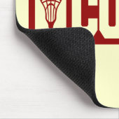 Lacrosse-Zug - Rot Mousepad (Ecke)