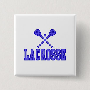 Lacrosseblau Button