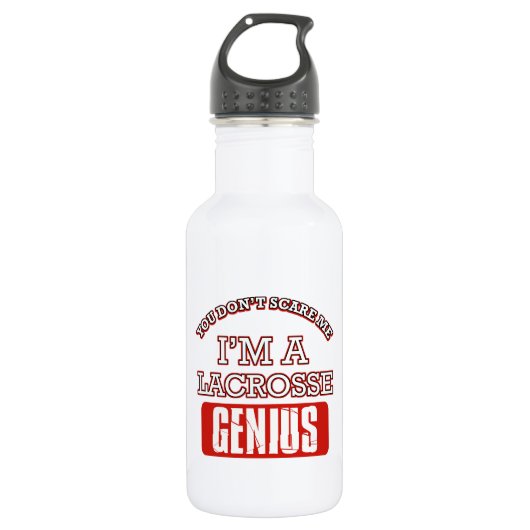 Lacrossegenie Trinkflasche (Vorderseite)