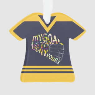 Lacrossegoalie-Name-u. Zahl-Verzierung Ornament