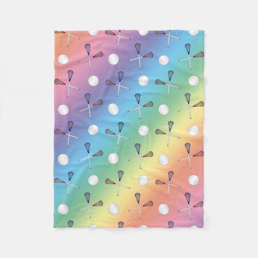 Lacrossemuster Fleecedecke (Vorderseite)