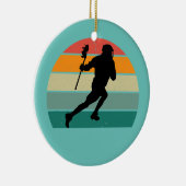 Lacrosser Lacrosse Stick Protection Goal Ball Keramik Ornament (Rechts)