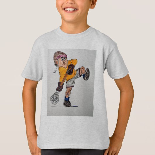Lacrossespieler T-Shirt (Vorderseite)