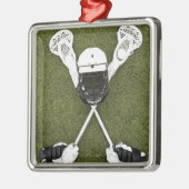 Lacrossestöcke, Handschuhe, Bälle und Ornament Aus Metall (Links)