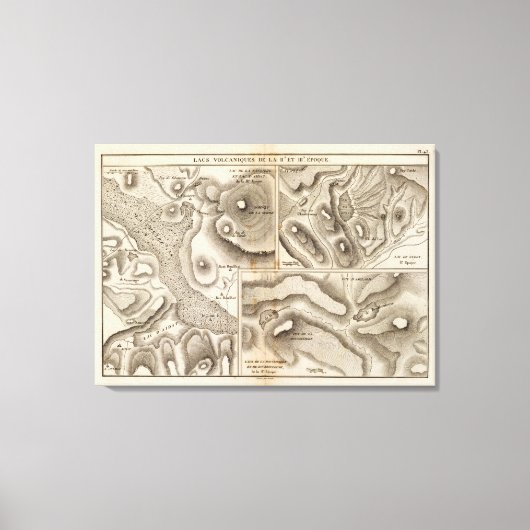 Lacs volcaniques leinwanddruck (Vorderseite)