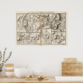 Lacs volcaniques poster (Küche)