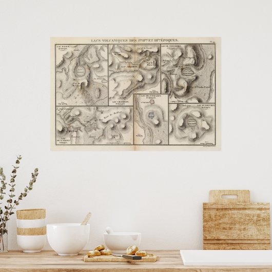 Lacs volcaniques poster (Küche)
