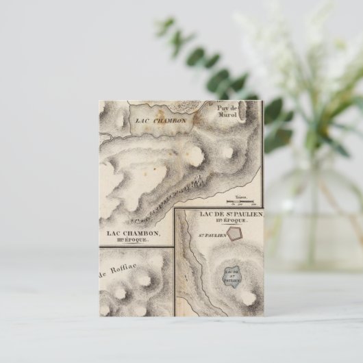 Lacs volcaniques postkarte (Stehend Vorderseite)