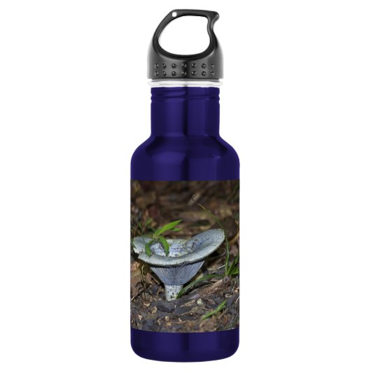 Lactarius indigo Blauer Pilz Trinkflasche (Vorderseite)