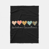 Lactation Consultant Leopard Heart, Valentine's Da Fleecedecke (Vorderseite)