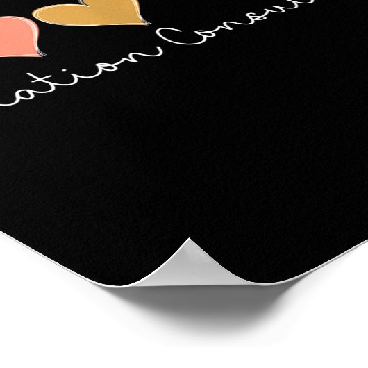 Lactation Consultant Leopard Heart, Valentine's Da Poster (Ecke)