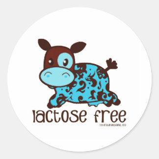 Lactose-frei Runder Aufkleber