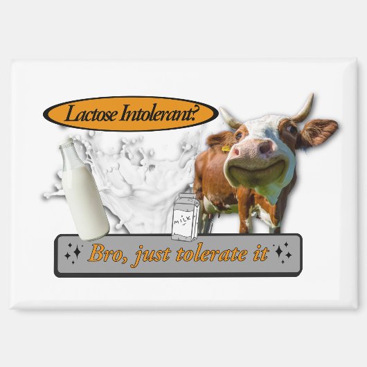 Lactose Intolerant? Just Tolerate It Magnet (Vorderseite)