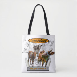 Lactose Intolerant? Just Tolerate It meme bag Tasche